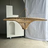 Suspension rattan saucer iron frame D:120 H:60
