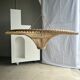Suspension rattan saucer iron frame D:120 H:60