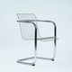 Set of 4 Vintage Italian Wire Chairs, Chrome and Metallic Wire, 1974
