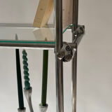 Minimalist bookshelf, Italian design 1970.