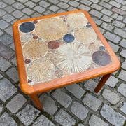 Coffee table teak tiles by Tue Poulsen for Haslev