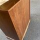 English solid wood donkey back writing desk, 20th century