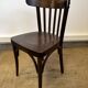 Curved wooden bistro chair – Baumann / Thonet style – 1950s-60s