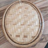 Wicker mirror