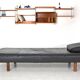 Day bed, vintage bench sofa dating from the 70s.