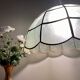 Suspension abat-jour vintage en nacre verte