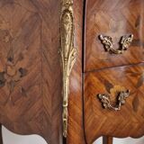 Chest of drawers marquetry Louis XVI style signed Marquant