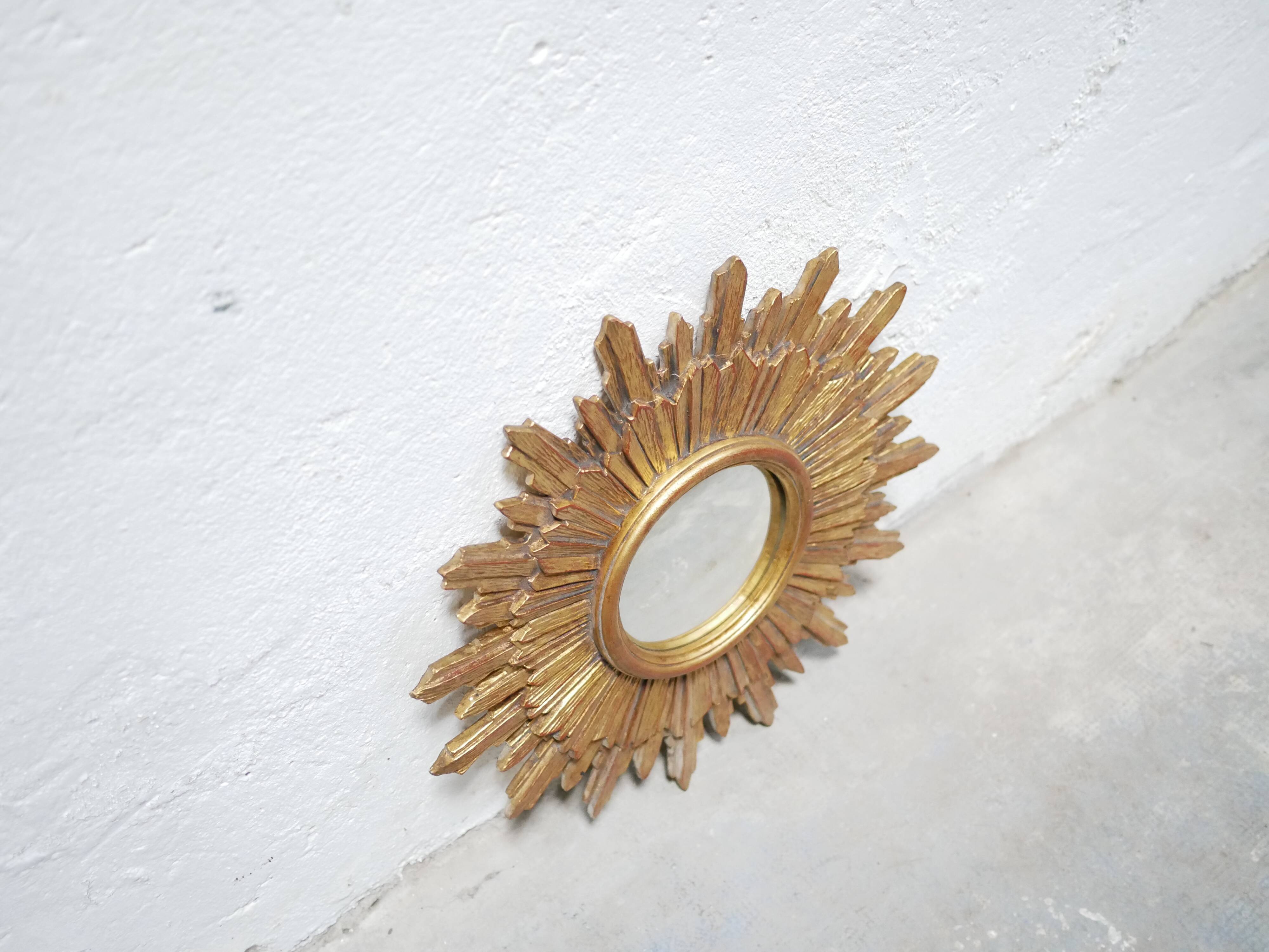 Vintage witch's eye sun mirror 53cm x 53cm