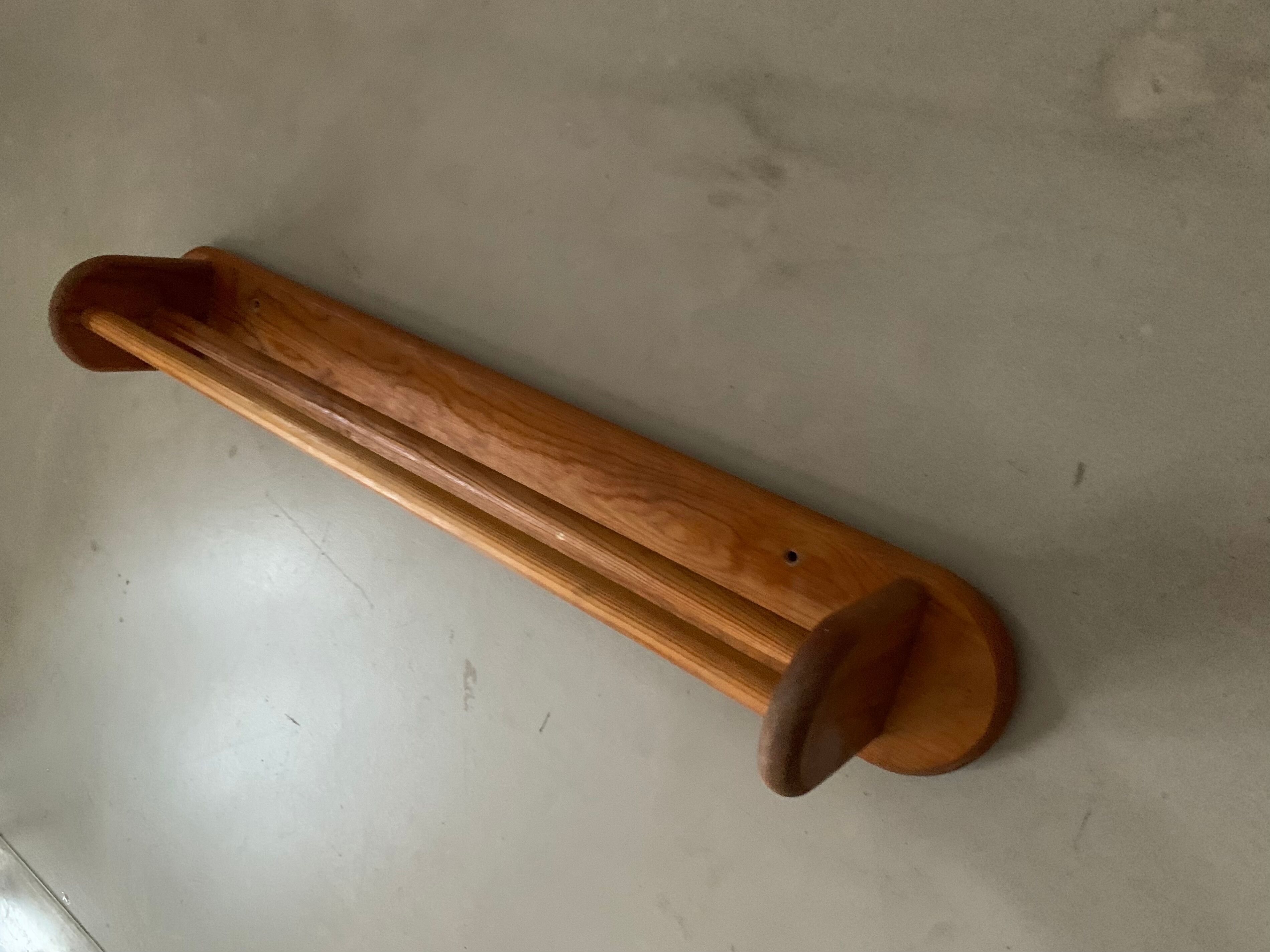 Vintage pine towel rack