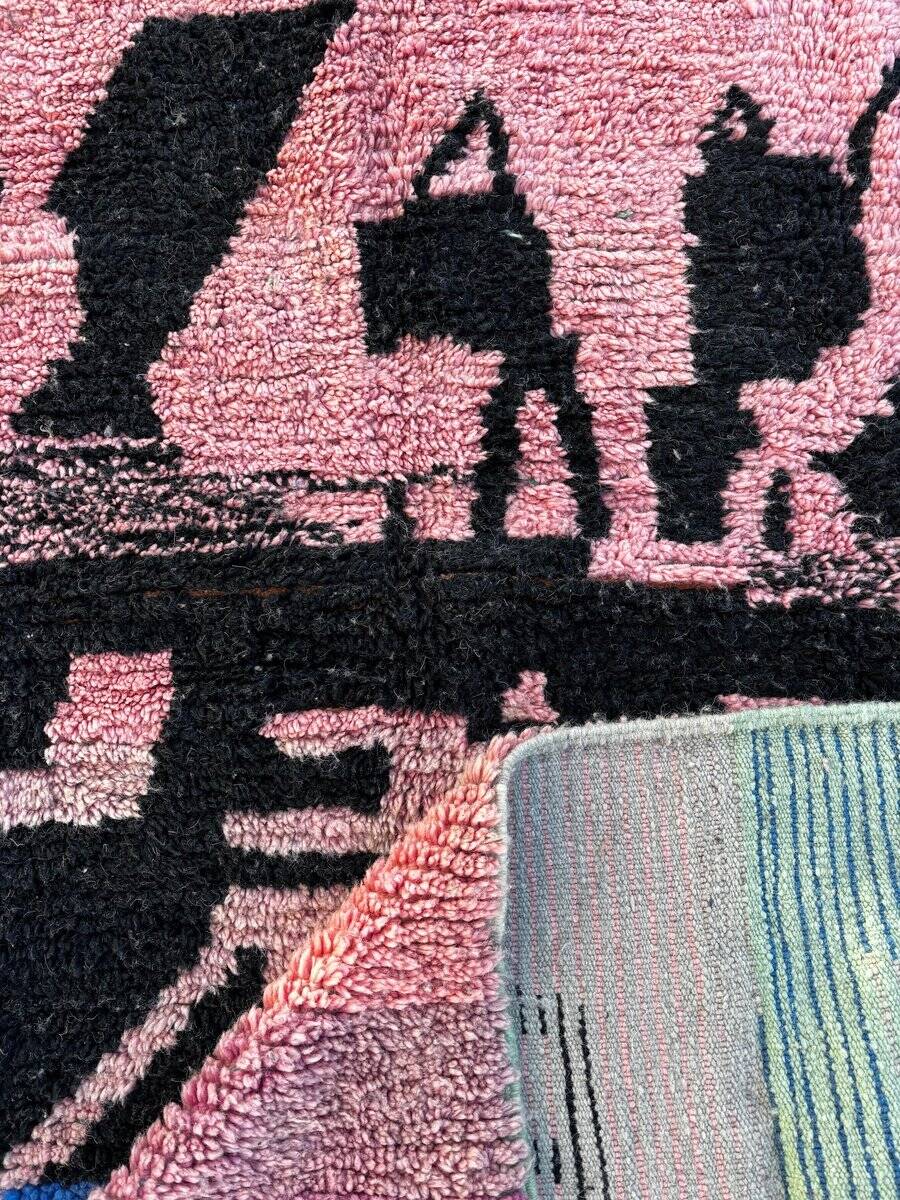 Modern Boujad Berber rug in wool