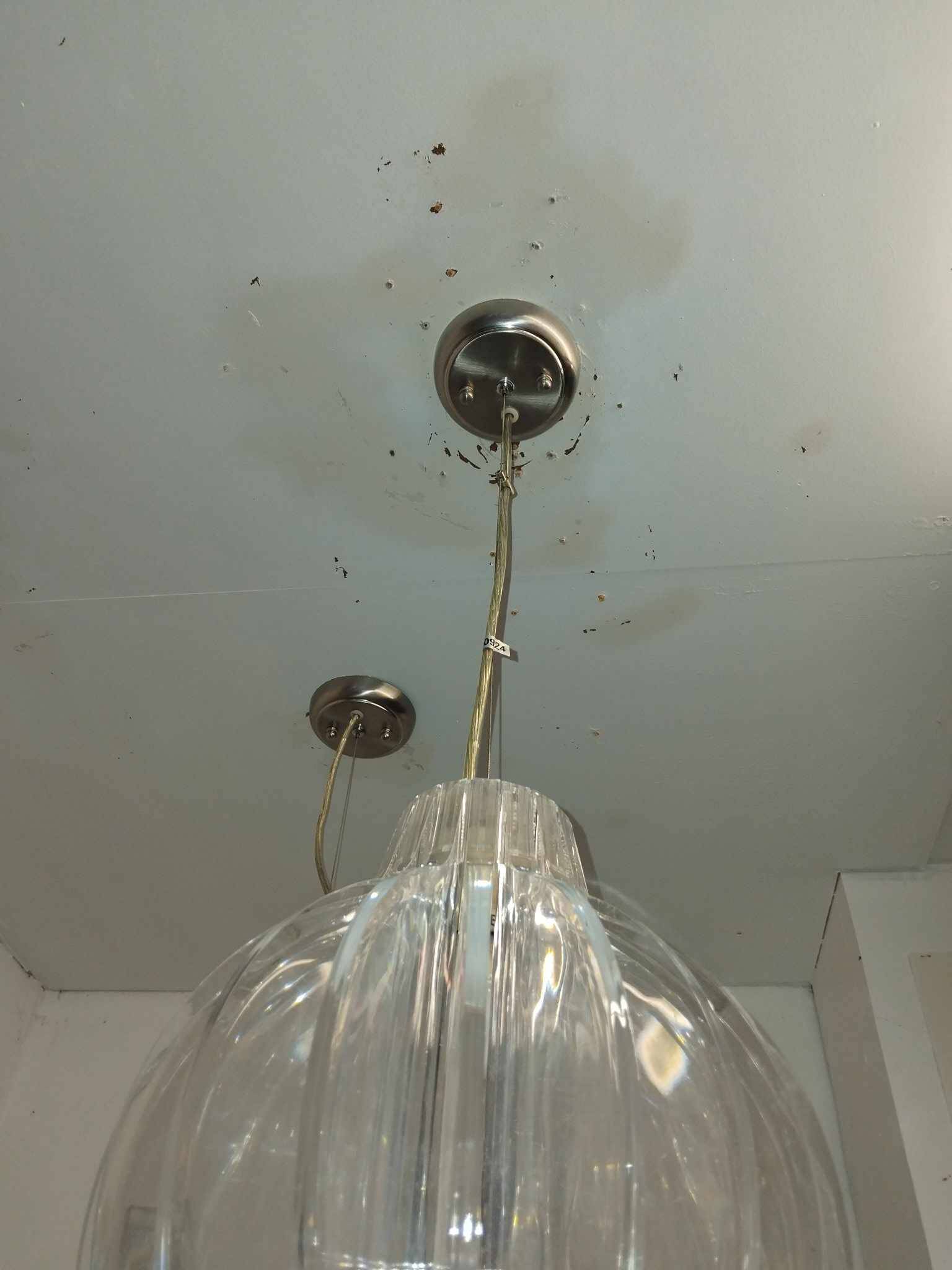 Set of 3 acrylic blade suspensions from the 70s