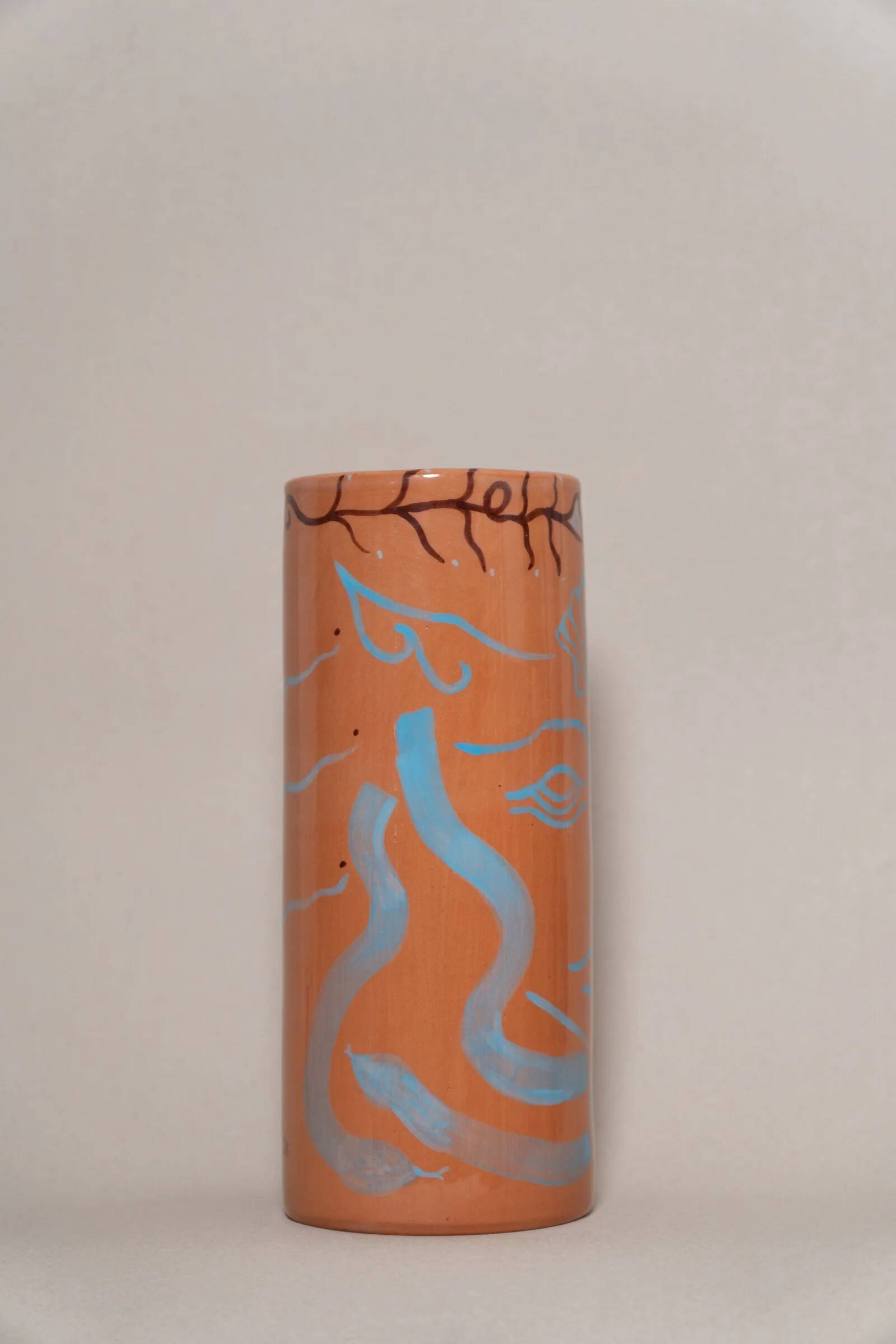 Medusa - Terracotta ceramic vase