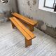 Paire de bancs en pin Charlotte Perriand Les arcs