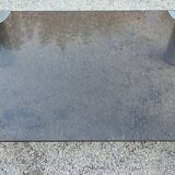 Table basse chrome et verre fumé design 1960's