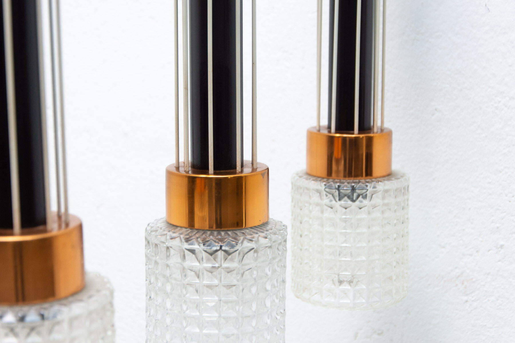 Luminaire tchécoslovaque, brutalisme, années 1970