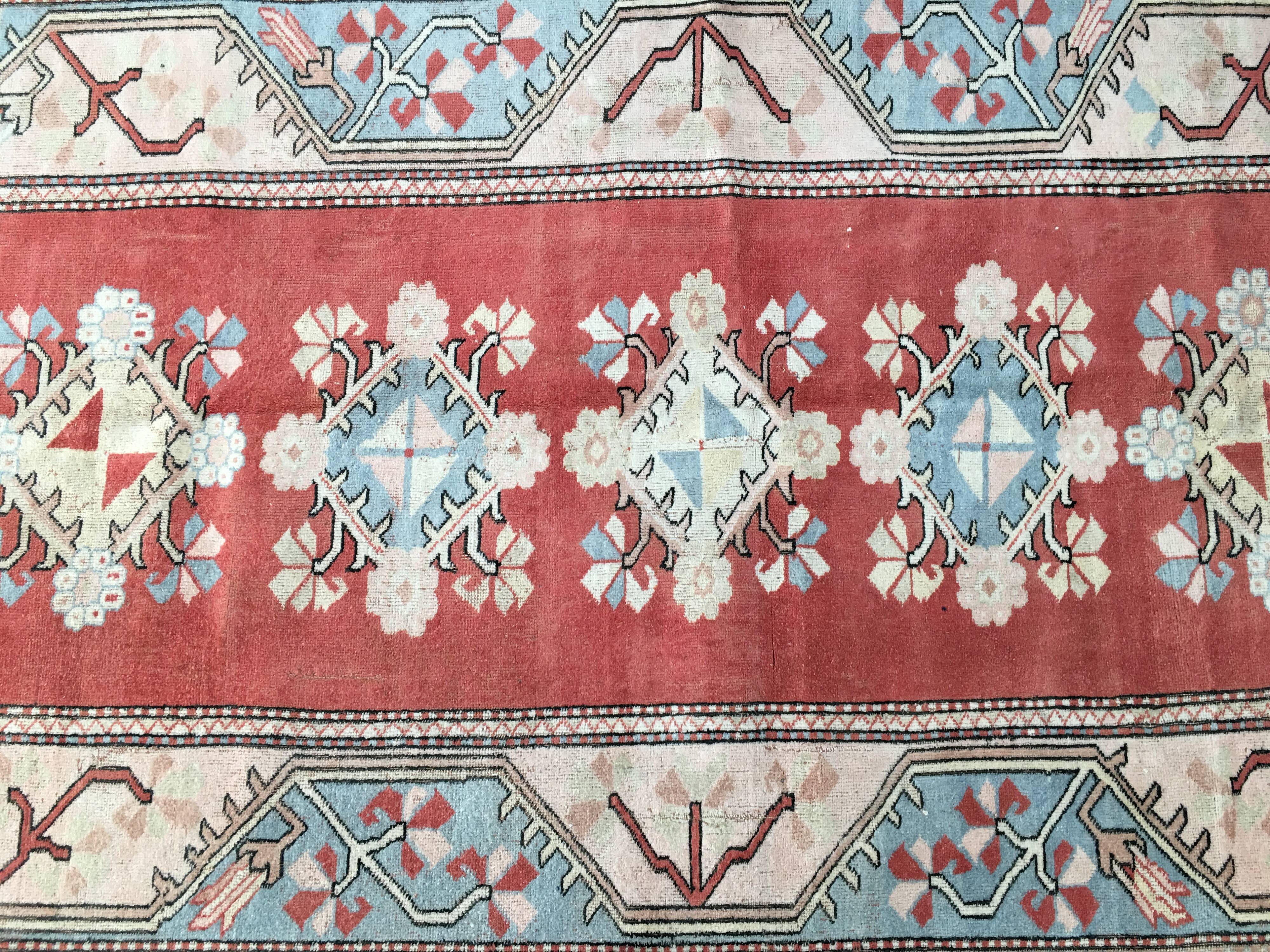 Turkish Rug, Vintage Area Rug, 205 x 311 cm, Handmade Rug, RK 8359