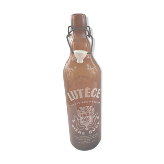 Beer bottle Lutèce in amber glass