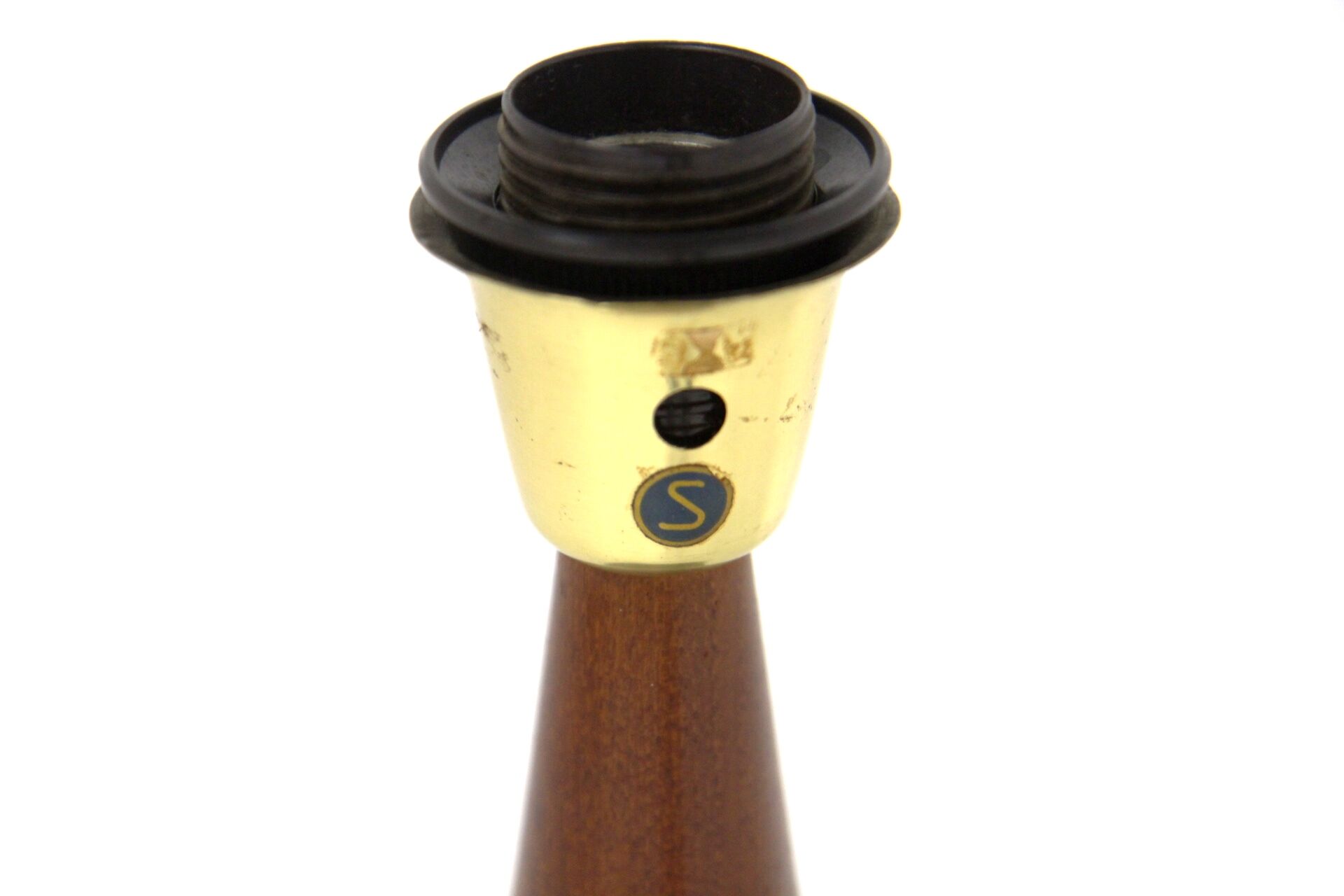 Scandinavian teak table lamp foot, Swedese, Sweden, 1970