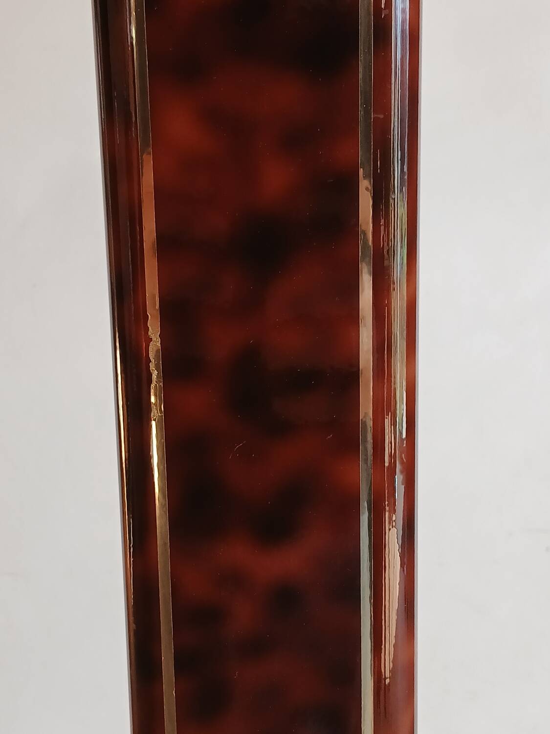 Metal and brass floor lamp, Relco Milano, 1970s.