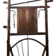 Bamboo coat rack with late nineteenth mirror