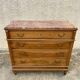 Louis XVI style chest of drawers with marble top