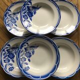 6 hollow plates Sarreguemines Model André