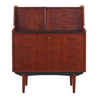 Teak secretary, Danish design, 1970s, production: Denmark