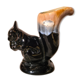 Vase écureuil en grès flammé