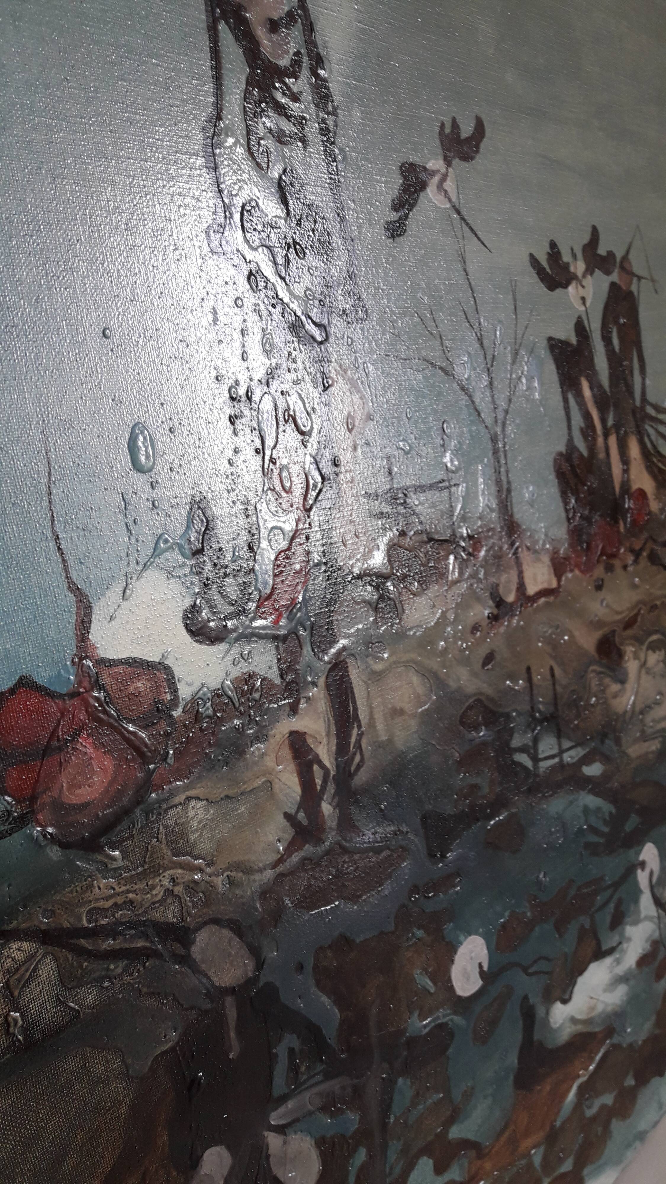 Oil on canvas painting by Lenczewski