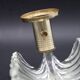 Art Decò Wall light Trasparent Murano Glass Leave by Barovier e Toso, 1950s