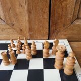 Complete wooden chess set