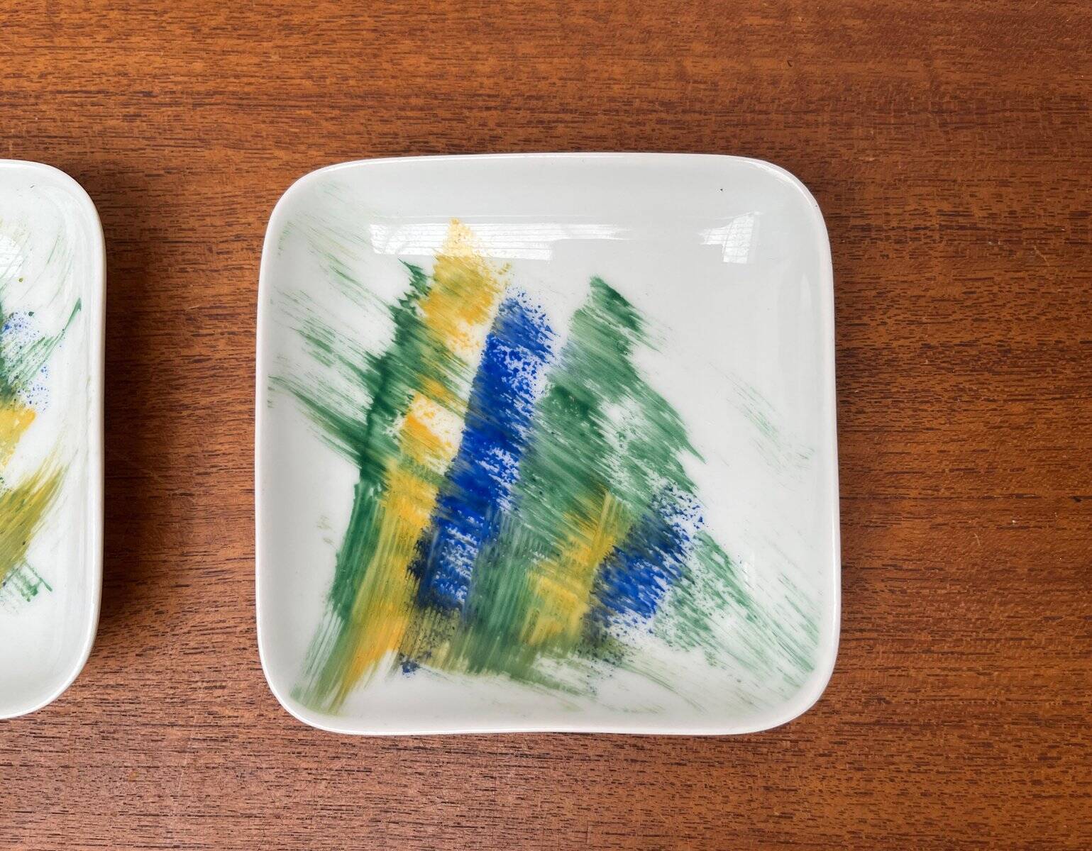 Vintage Danish ceramic wall plates from Bornholm, set of 2.