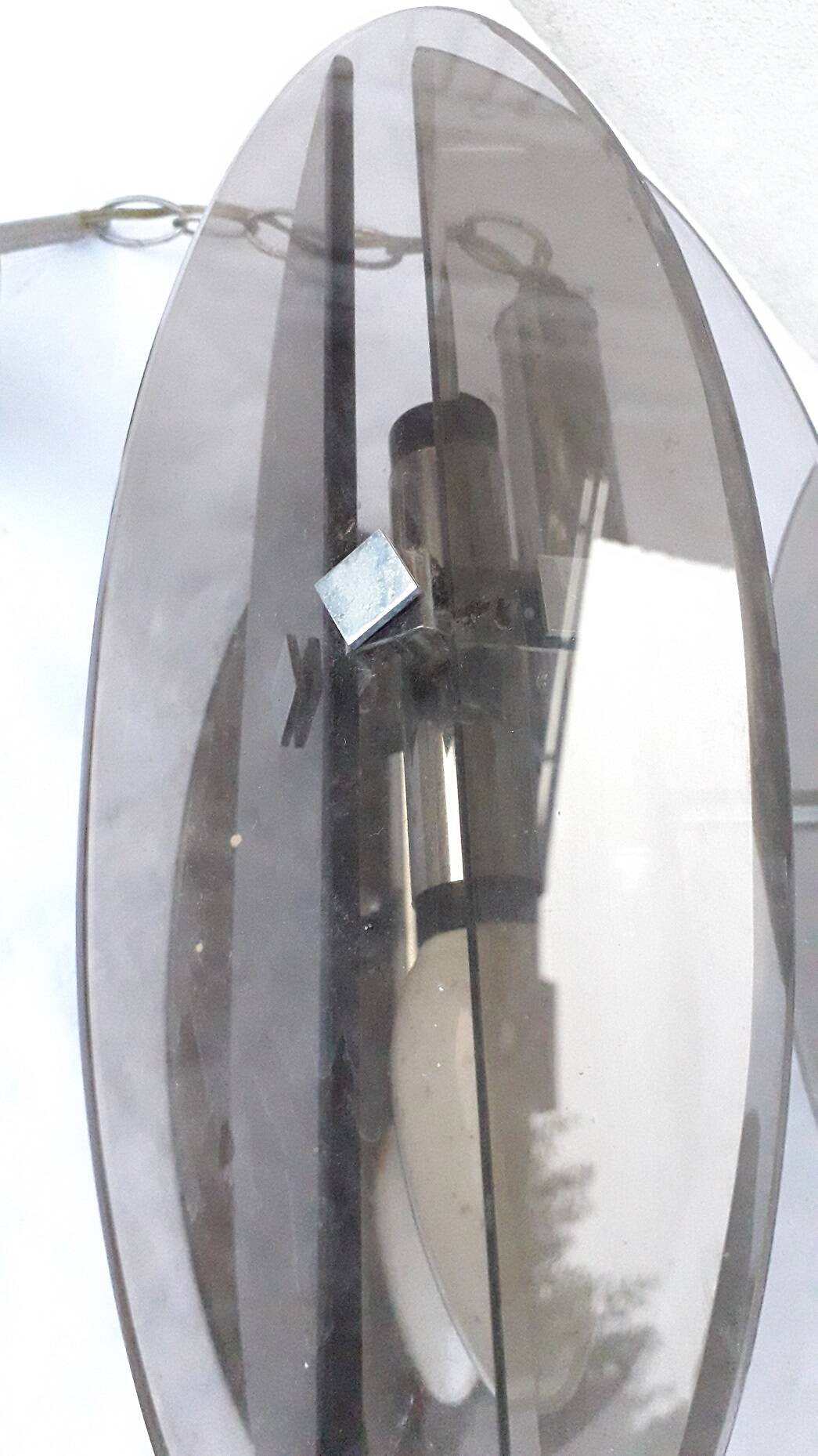 Glass pendant light 1970