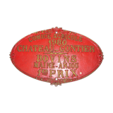 Plaque émaillée bovins chateau Gontier 1980