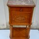 Bedside table top marble foot hoof and bronze decoration H 83 cm