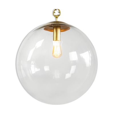 Suspension bulbe en verre vintage Raak Amsterdam années 1960