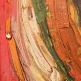 Huile sur toile "Humanoid" par Patrick BOUDON (1944-2019)