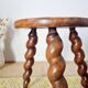 Modernist farm stool with screw legs