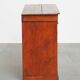 Antique Cabinet in Red/Brown with 2 Doors and a Drawer with Working Lock
