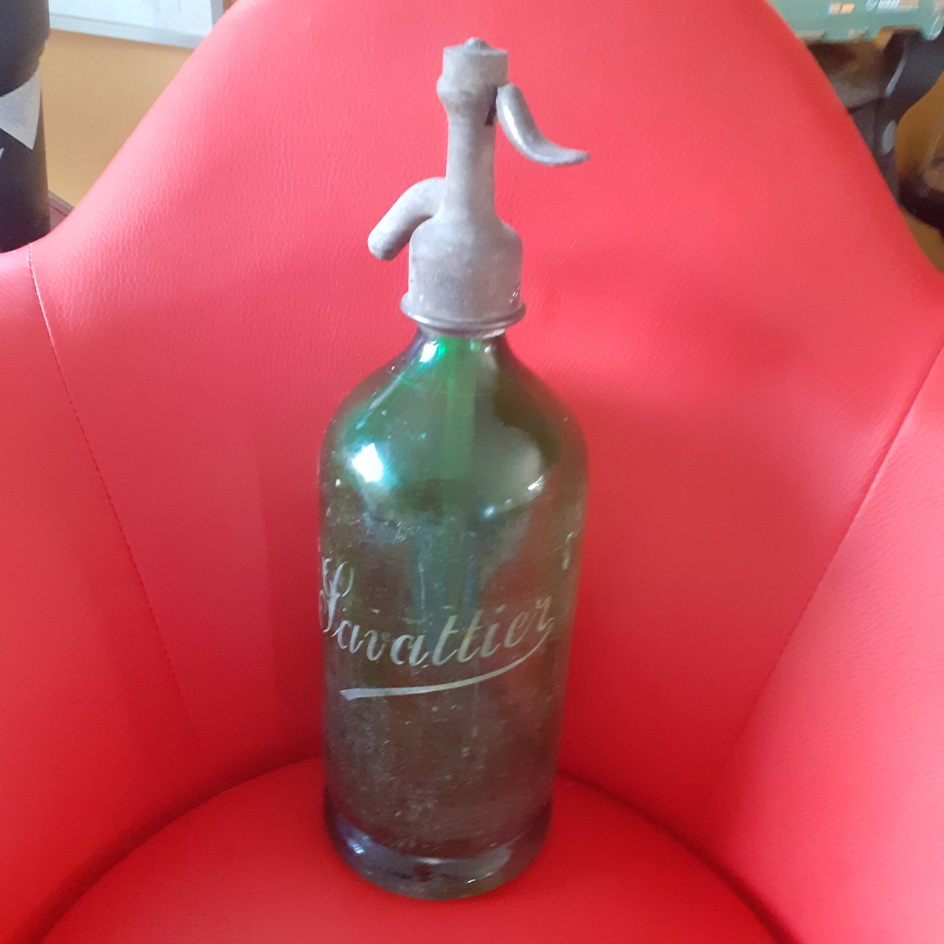 Old dark green siphon.J. Lavattier.