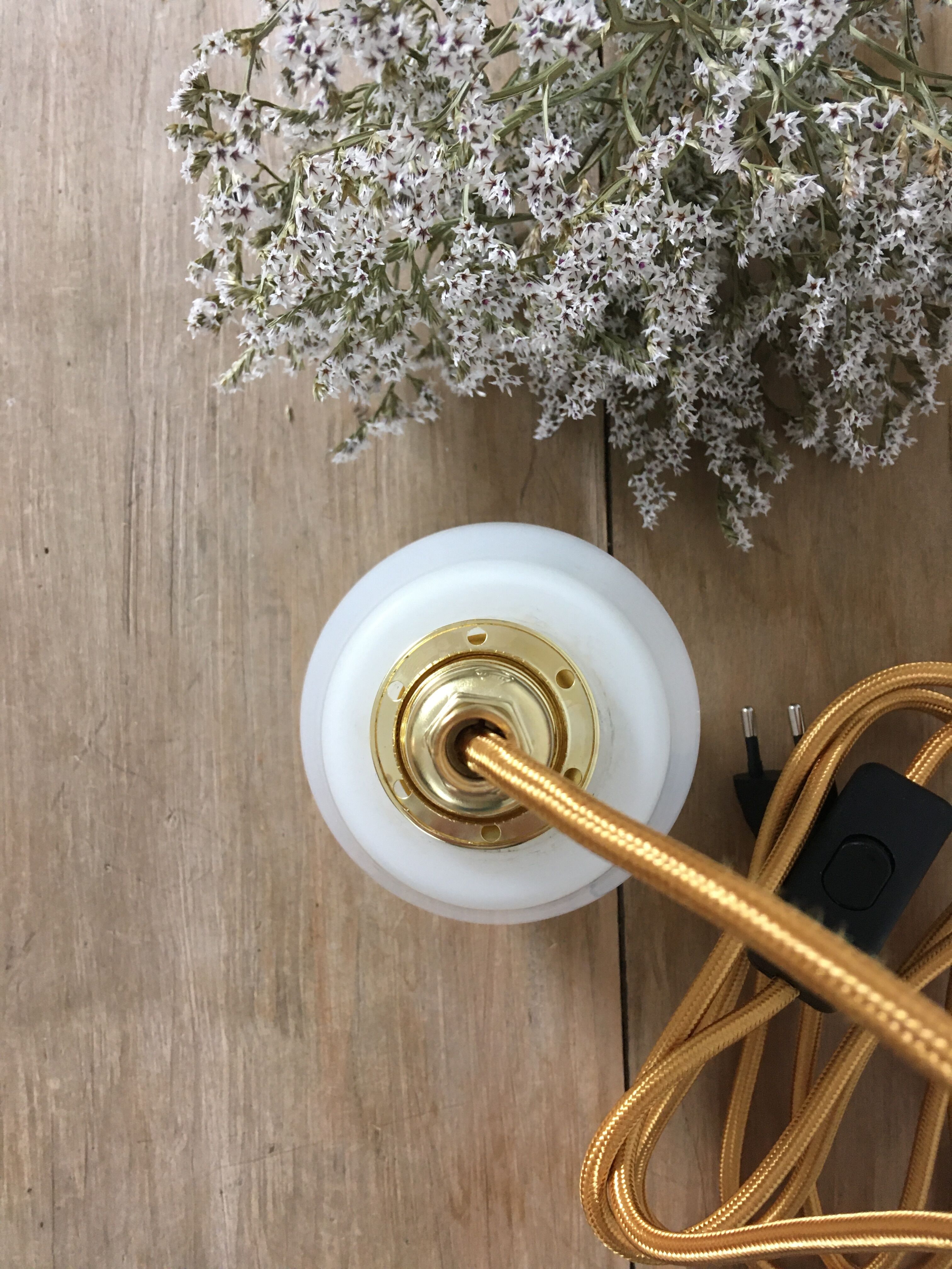 Paire de lampes baladeuses en verre dépoli