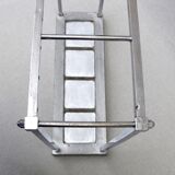 Art Deco umbrella holder in chromed metal