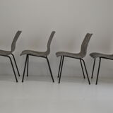 Set of 4 chairs by René-Jean Caillette for Charron