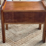 Vintage elm bedside table