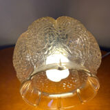 Vintage glass pendant lamp 1960