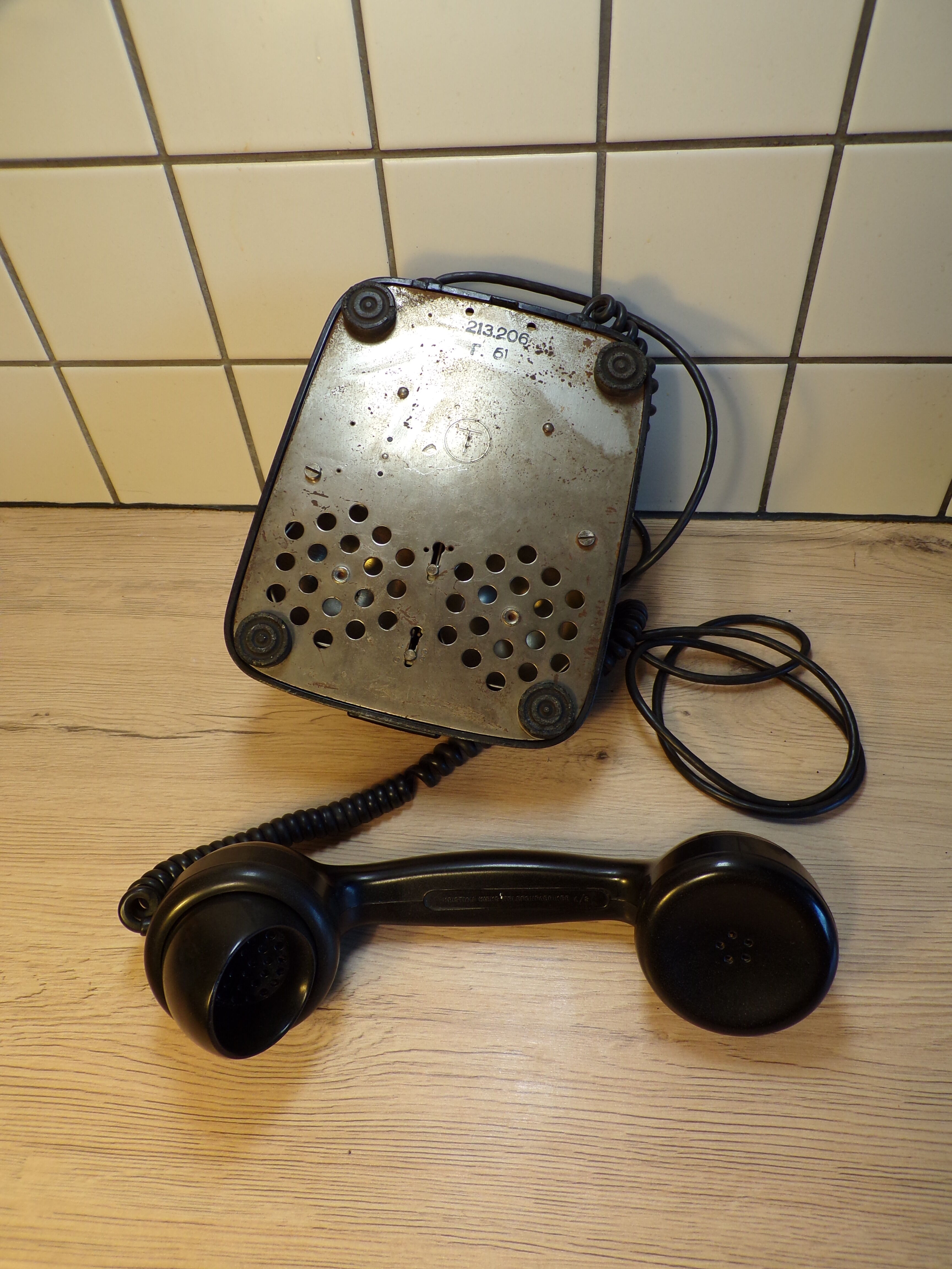 Vintage dial phone in bakelite Denmark
