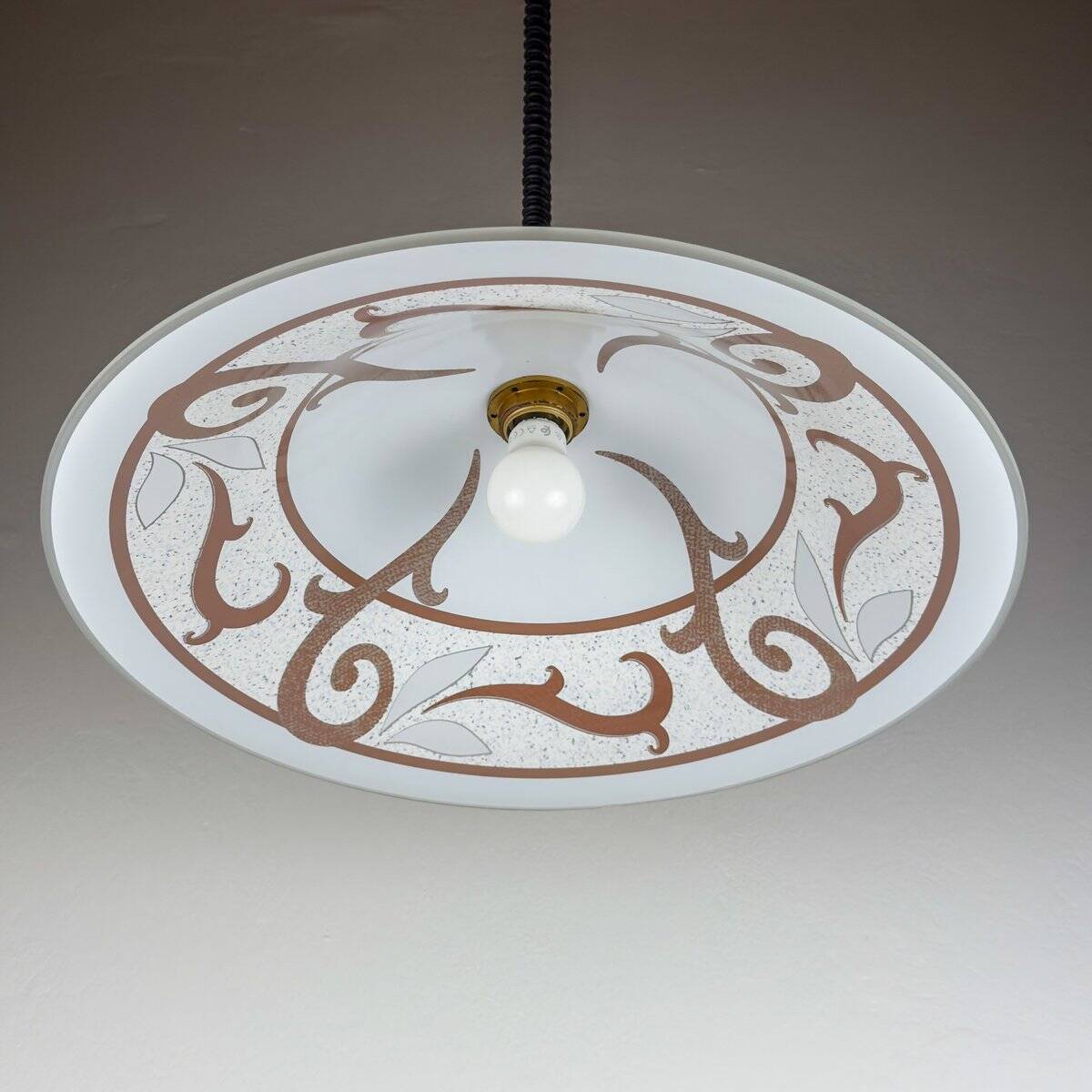 Vintage glass pendant, Italy, 1970s