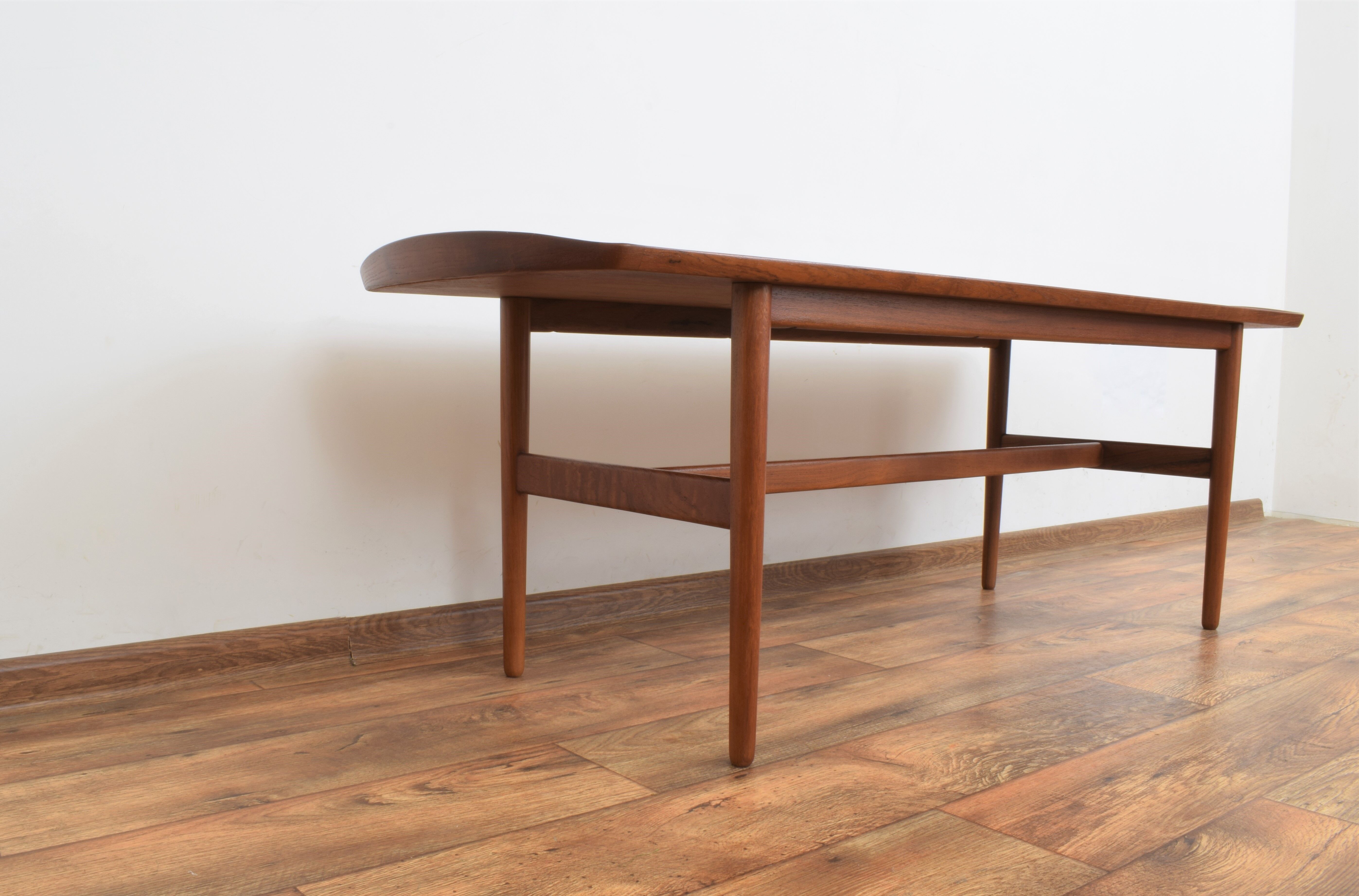 Mid-century danish teak coffee table from bovirke, 1960s.