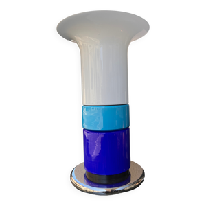 lampe verre bleue design - italien