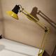 Articulated lamp of architect design vintage Italian 60s yellow